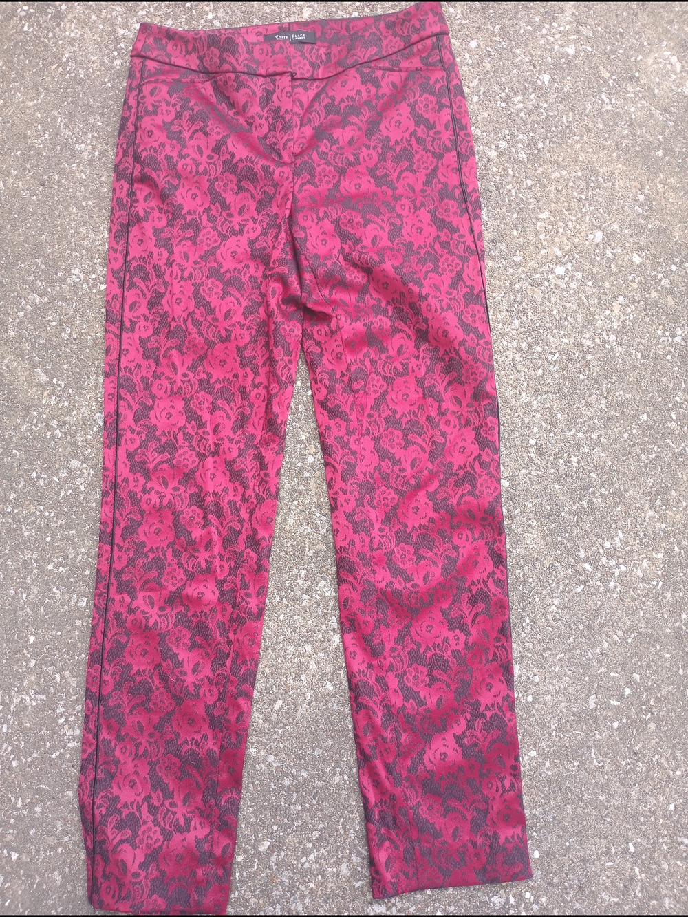 White House Black Market Floral Vintage Print Ankle Pants